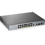Коммутатор Zyxel GS1350-18HP, 16xGE PoE+, 2xCombo (SFP/RJ-45), бюджет PoE 250 Вт, дальность передачи питания до 250 м, автоперезагрузка PoE-портов, повышенная защита от перенапряжений и электростатических разряд, фото5