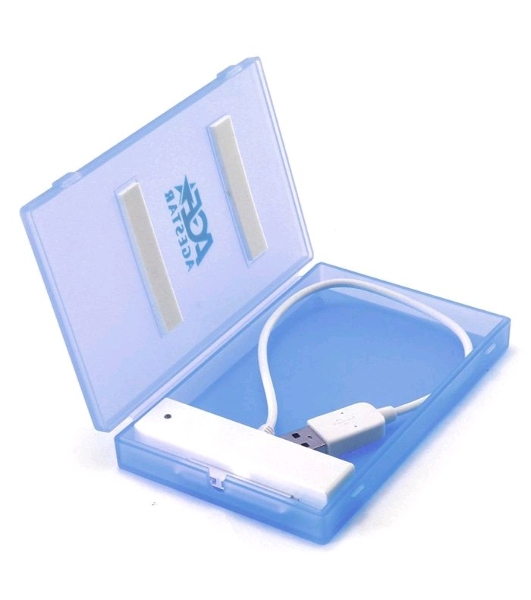 Контейнер для HDD AgeStar Внешний корпус 2.5' SATA HDD/SSD AgeStar SUBCP1 (BLUE) USB 2.0, пластик, синий, безвинтовая конструкция (10612)
