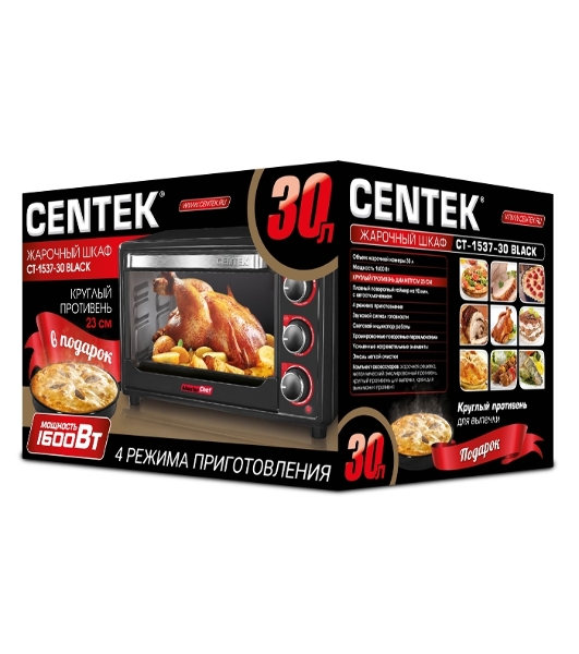 Мини-печь Centek CT-1537-30 черный