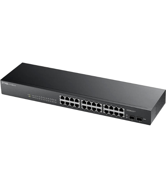 Коммутатор Smart L2 Zyxel GS1900-24, rack 19', 24xGE, 2xSFP, бесшумный