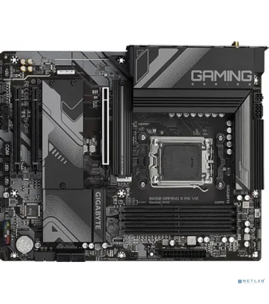 Материнская плата Gigabyte B650 GAMING X AX V2, AM5, AMD B650, 4xDDR5, 4xSATA, 3xM.2, 1xPCI-E 4.0 x16, 2xPCI-E 3.0 x1, 1xUSB-A 3.2 Gen 2, 3xUSB-A 3.2 Gen 1, 1xUSB-C 3.2 Gen 2, 1x 2.5Gb LAN, 3x3.5 мм, 7.1, ATX