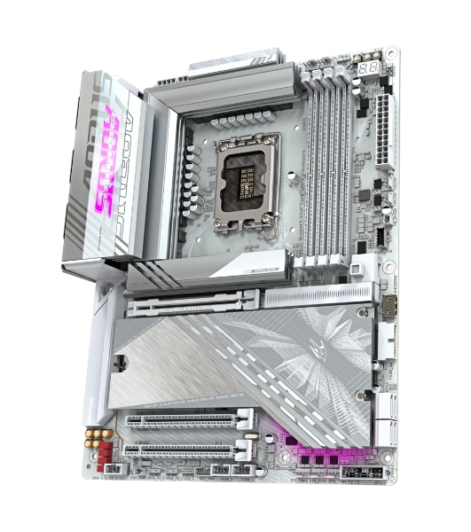 Материнская плата Gigabyte Z890 AORUS ELITE X ICE, LGA 1851, Intel Z890, 4xDDR5, 4xSATA, 5xM.2, 1xPCIe 5.0 x16, 1xPCIe 4.0 x4, 1xPCIe 4.0 x1, 1x 2.5Gb LAN, 4xUSB-A 3.2 Gen 1, 2xUSB-A 3.2 Gen 2, 4xUSB-A 2.0, 1xUSB-C (Thunderbolt 4), 2x3.5 мм, 7.1, ATX