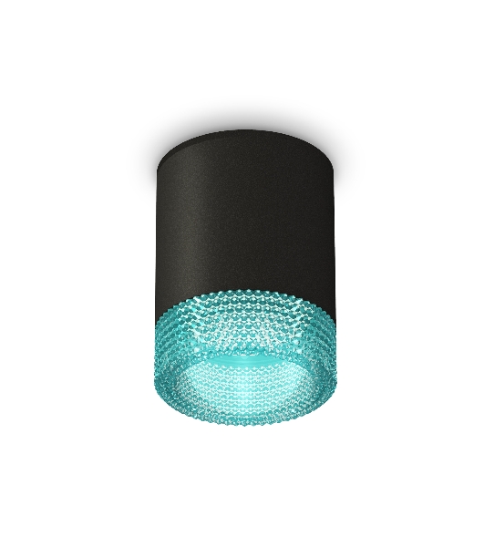 Светильник Ambrella Light XS6302043 SBK/BL черный песок/голубой MR16 GU5.3 (C6302, N6153)