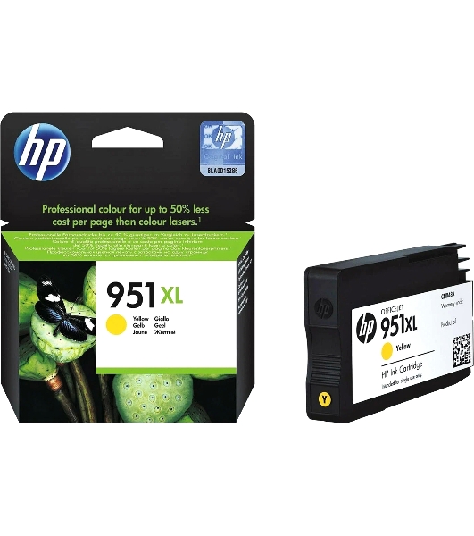 Картридж струйный HP 951XL CN048AE желтый для HP OJ Pro 8100/8600 (1500 стр.)