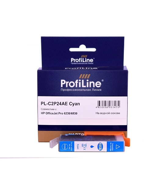 Картридж струйный ProfiLine PL-C2P24AE (№935XL) для принтеров HP OfficeJet Pro 6230/6830 с чернилами на водной основе Cyan