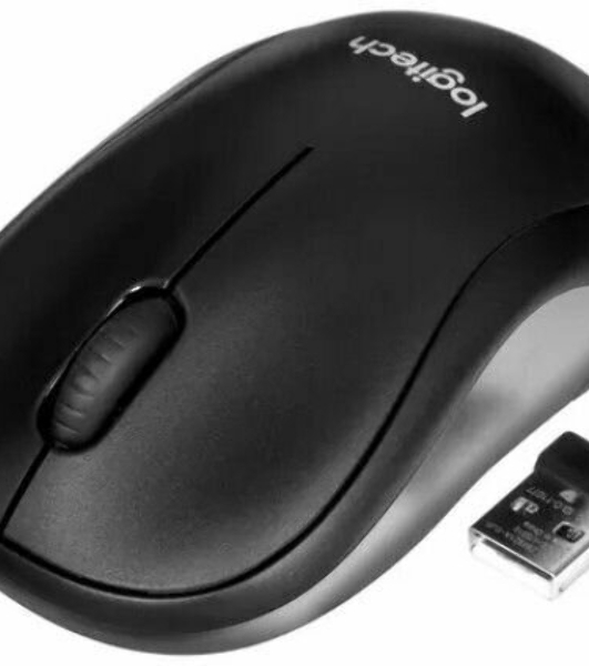 Мышь беспроводная Logitech B220 Silent черный, 1000 dpi, радиоканал, USB, кнопки - 3