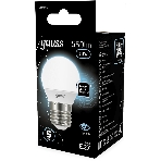 Лампа светодиодная Gauss 6.5Вт цок.: E27 шар 220B св. свеч. бел. нейт. P45 (упак.: 10 шт), фото2