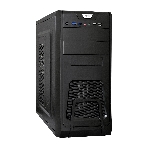 Компьютерный корпус Miditower ExeGate CP-603-UNS500 (ATX, БП UNS500 с вент. 12см, 2хUSB, аудио, черный), фото8