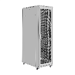 Шкаф телекоммуникационный 19' напольный 42U ExeGate EC-FS-42U.600.1000.G.V.GREY (19”, 42U, 600x1000x2054mm (ШхГхВ), передняя дверь закаленное стекло, задняя перфорированная дверь, съемные боковые панели, пыле- и влагозащита IP20, встроенный вентиляционный модуль, 1 полка в комплекте, светло-серый RAL 7035, 3 коробки), фото5