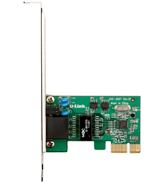 Сетевая карта D-Link DGE-560T Сетевой PCI Express адаптер с 1 портом 10/100/1000Base-T