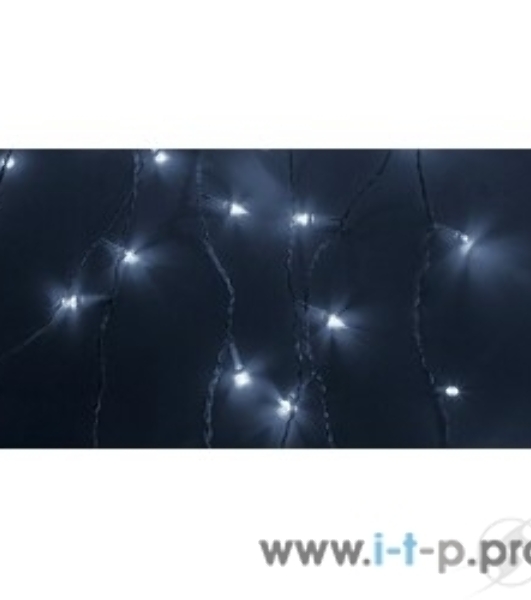 Гирлянда Neon-night 'Светодиодный дождь' с контроллером 1.5х1.5м 144 LED бел. прозрачный провод 12Вт 230В IP20
