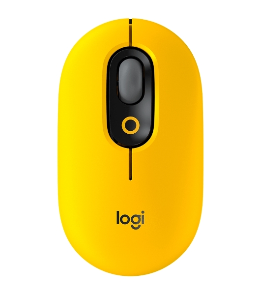 Мышь беспроводная Logitech POP Mouse желтый, 4000 dpi, Bluetooth, кнопки - 4