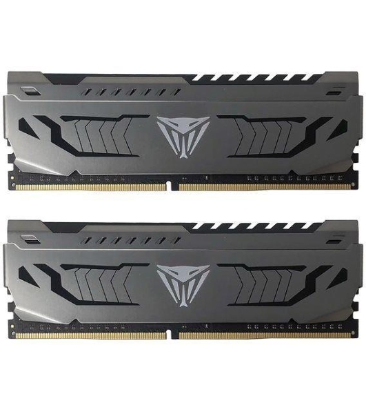 Оперативная память Patriot Viper Steel, DDR4, 32GB (2x16GB), 3600MHz, CL18, DIMM, радиатор, черный