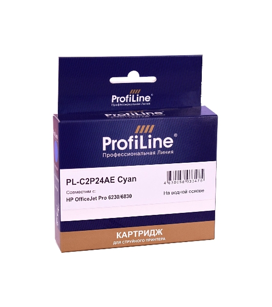 Картридж струйный ProfiLine PL-C2P24AE (№935XL) для принтеров HP OfficeJet Pro 6230/6830 с чернилами на водной основе Cyan