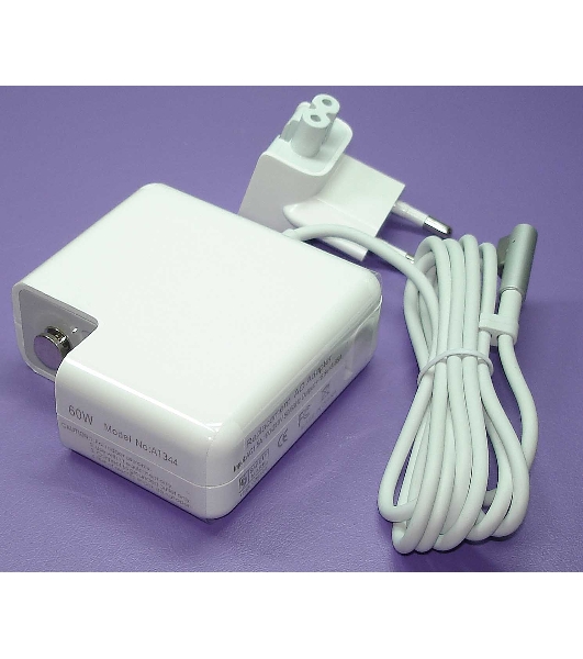 Блок питания (сетевой адаптер) для ноутбуков Apple 16.5V 3.65A 60W MagSafe L-shape REPLACEMENT