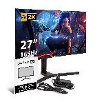 Монитор 27' ExeGate Combat EC2700TA VA 2560x1440, 165 Гц, 1 мс, 16:9, 300 кд/м², 1xHDMI, 1xDP, 2xUSB, 3.5 мм, изогнутый R1500, черный, фото9