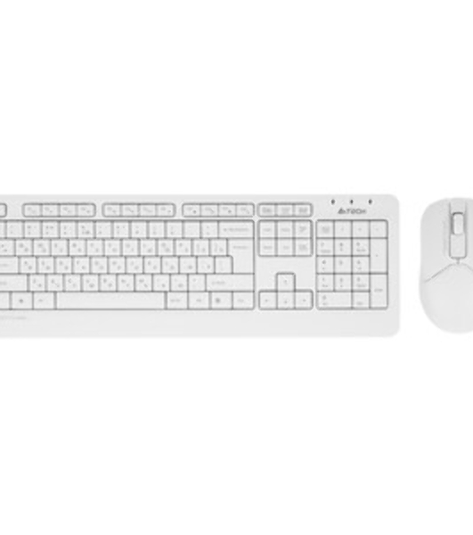 Комплект клавиатура+мышь A4Tech FStyler FG1012 беспроводной, USB, 1200 DPI, белый