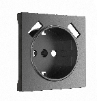 Накладка для розетки USB (графит матовый), фото 1
