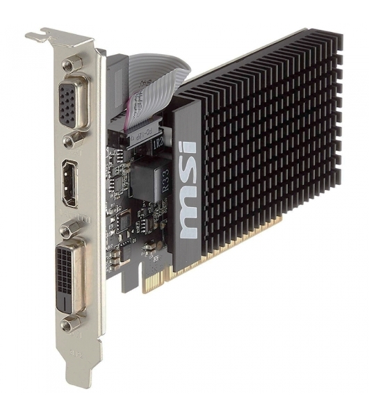 Видеокарта MSI PCI-E GT 710 2GD3H LP nVidia GeForce GT 710 2048Mb 64bit DDR3 954/1600 DVIx1/HDMIx1/CRTx1/HDCP Ret low profile