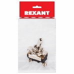 Тумблер Rexant 220V 10А (2c) ON-OFF однополюсныйMini (ASW-23) Индивидуальная упаковка 1 шт, фото 1