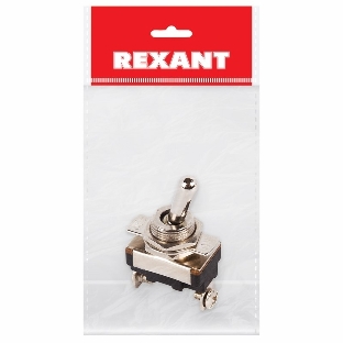 Тумблер Rexant 220V 10А (2c) ON-OFF однополюсныйMini (ASW-23) Индивидуальная упаковка 1 шт