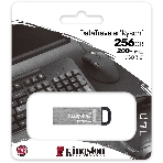 Флешка USB Kingston DataTraveler KYSON (DTKN/256GB), 256Gb, USB 3.2 Gen 1, R/W 200/60, серебристый/черный, фото8