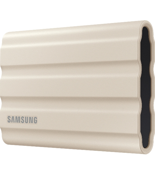 Внешний SSD Samsung T7 Shield, 1TB, USB 3.2 Gen 2 Type-C, R/W 1050/1000, бежевый