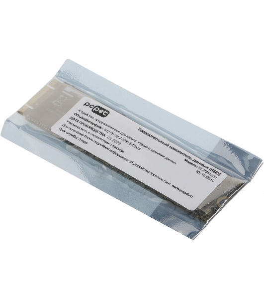 Накопитель SSD PC PET PCPS512G1, 512Gb, SATA-III, M.2 2280, R/W 500/450