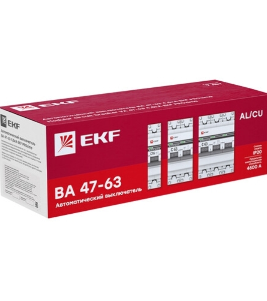 Выключатель автоматический EKF mcb4763-2-16C-pro 2P 16А (C) 4,5kA ВА 47-63 EKF PROxima
