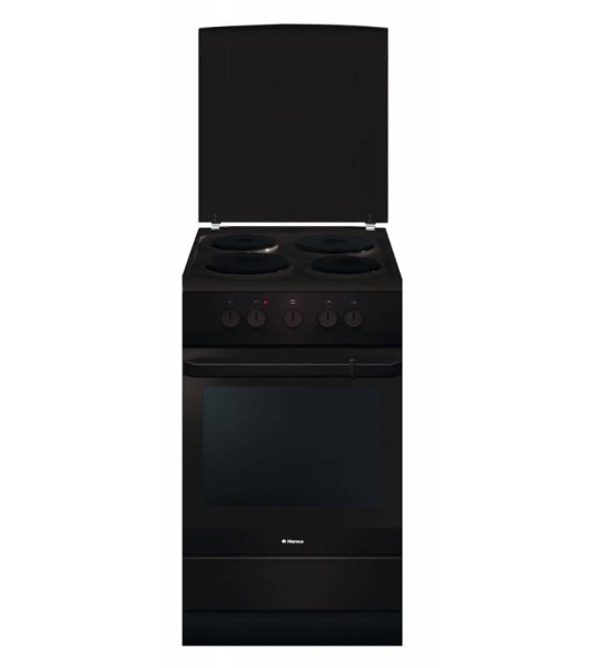 Плита электрическая Hansa FCEB53000 коричневый, конфорок 4 шт, духовка 69 л, 50 см x 85 см x 60 см