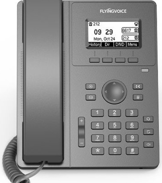 Телефон IP Flyingvoice P10P черный