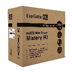 Компьютерный корпус Minitower ExeGate EX294384RUS Mistery R2 (mATX, без БП, 2*USB+1*USB 3.0, аудио, черный, 1 вент. 12см с RGb подсветкой и полоса на передней панели, боковая панель - закаленное стекло), фото17