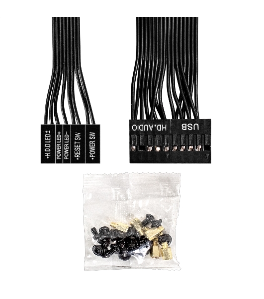Компьютерный корпус Miditower ExeGate AA-443-AA350 (ATX, AA350 8 см, 2хUSB+HD Audio, черный)