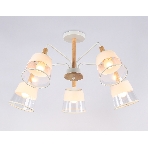 Светильник Ambrella light TR4738/5 WH/LW белый/светлое дерево E27/5 max 40W D760*350, фото5