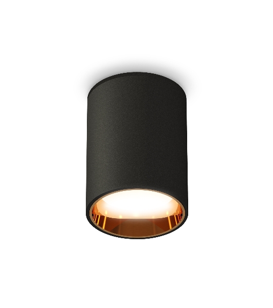 Светильник Ambrella Light XS6313023 SBK/PYG черный песок/золото желтое полированное MR16 GU5.3 (C6313, N6113)