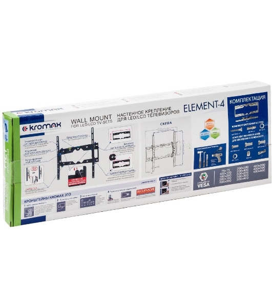 Кронштейн для LED/LCD телевизоров Kromax ELEMENT-4 черный