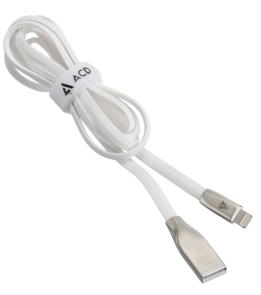 Кабель USB ACD-Infinity Lightning - USB-A TPE, 1.2м, белый