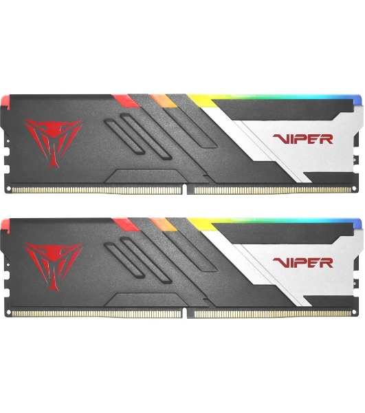 Оперативная память Patriot Viper Venom, DDR5, 32GB (2x16GB), 6800MHz, CL34, DIMM, с радиаторами, RGB, черный