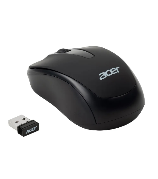 Мышь беспроводная Acer OMR133 черный, 1000 dpi, радиоканал, USB, кнопки - 3