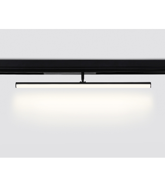 Управляемый светодиодный светильник для шинопровода Magnetic Ambrella light GL1361 BK черный IP20 12W 3000K-6400K 220V 120° 608*25*110 (Без ПДУ)