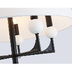 Люстра Ambrella light LH75150/5 BK/FR черный/белый матовый E14*5 max 40W D580*590, фото5