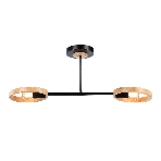 Светильник Ambrella light TR8244/2 BK/LWD черный/светлое дерево E27/2 max 40W 590*165*220, фото8