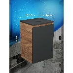 Тумба под раковину Bau Dream Blackwood 40, 1 дверца, графит, фото5