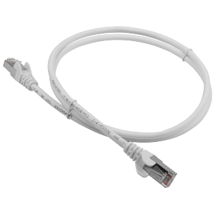 Патч-корд LANMASTER LSZH FTP кат.5e, 5.0 м, белый