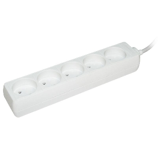 Удлинитель IEK WYP10-06-05-05-N У5 5 мест 2Р/5 метров 2х0.75 мм2 10А/250 IEK