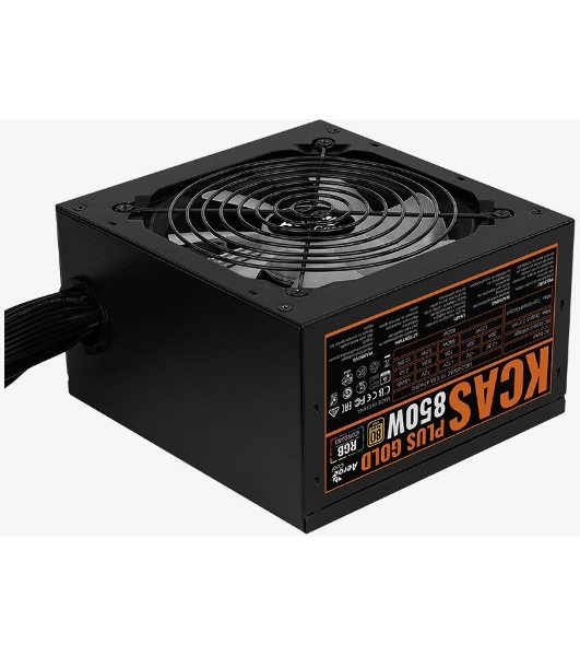 Блок питания Aerocool/Formula KCAS PLUS GOLD 850W (850W, ATX v2.4, APFC, Fan ARGB 12cm, 80+ Gold, Retail)