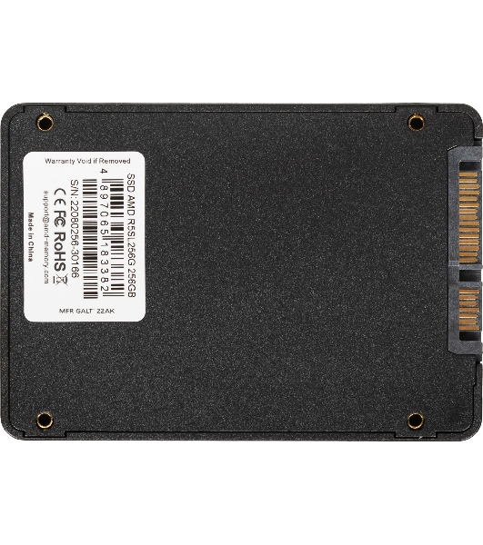 Накопитель SSD AMD Radeon R5 R5SL256G, 256 Gb, 2.5', SATA III, R/W 537/451 МБ/с