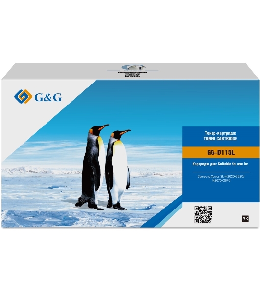 Картридж лазерный G&G GG-D115L черный (3000 стр.) для Samsung Xpress SL-M2620/2820/M2670/2870