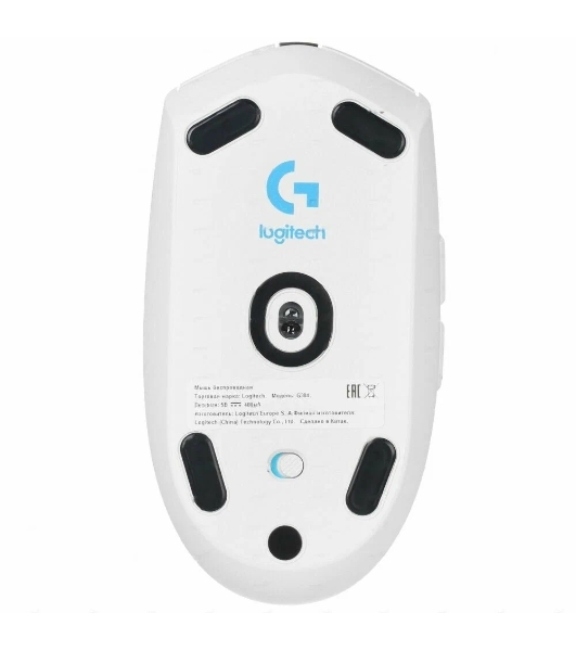 Мышь беспроводная Logitech G304 Lightspeed белый, 12000 dpi, радиоканал, USB, кнопки - 6