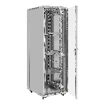 Шкаф телекоммуникационный 19' напольный 42U ExeGate EC-FS-42U.600.800.G.V.GREY (19”, 42U, 600x800x2054mm (ШхГхВ), передняя дверь закаленное стекло, задняя перфорированная дверь, съемные боковые панели, пыле- и влагозащита IP20, встроенный вентиляционный модуль, 1 полка в комплекте, светло-серый RAL 7035, 3 коробки), фото7